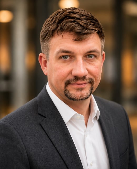 Professional headshot of Jordan Buck