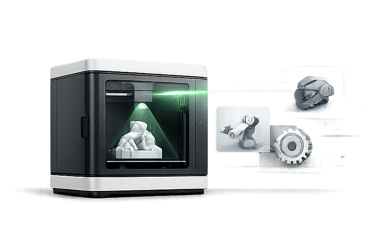 PrintDeck 3D printer and AI-assisted model catalog